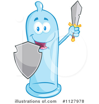 Royalty-Free (RF) Condom Clipart Illustration by Hit Toon - Stock Sample #1127978