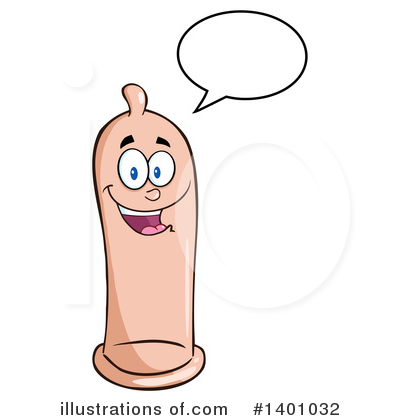 Royalty-Free (RF) Condom Mascot Clipart Illustration by Hit Toon - Stock Sample #1401032