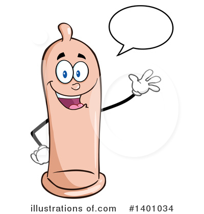 Royalty-Free (RF) Condom Mascot Clipart Illustration by Hit Toon - Stock Sample #1401034