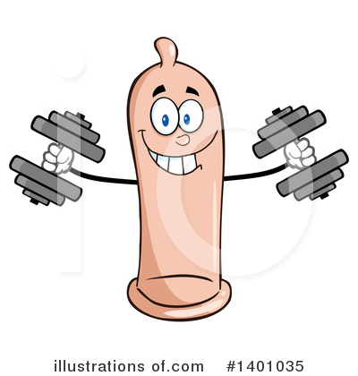Royalty-Free (RF) Condom Mascot Clipart Illustration by Hit Toon - Stock Sample #1401035
