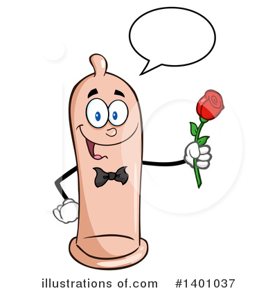 Royalty-Free (RF) Condom Mascot Clipart Illustration by Hit Toon - Stock Sample #1401037