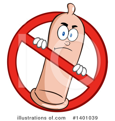 Royalty-Free (RF) Condom Mascot Clipart Illustration by Hit Toon - Stock Sample #1401039