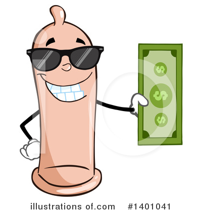 Royalty-Free (RF) Condom Mascot Clipart Illustration by Hit Toon - Stock Sample #1401041