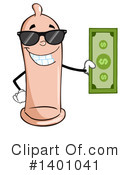 Condom Mascot Clipart #1401041 by Hit Toon