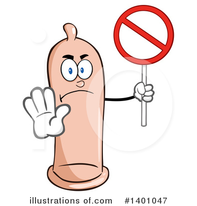 Royalty-Free (RF) Condom Mascot Clipart Illustration by Hit Toon - Stock Sample #1401047