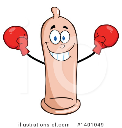 Royalty-Free (RF) Condom Mascot Clipart Illustration by Hit Toon - Stock Sample #1401049