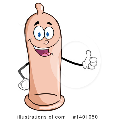 Royalty-Free (RF) Condom Mascot Clipart Illustration by Hit Toon - Stock Sample #1401050