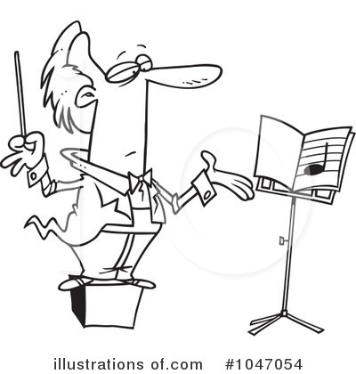 Music Conductor Clipart #1047054 by toonaday
