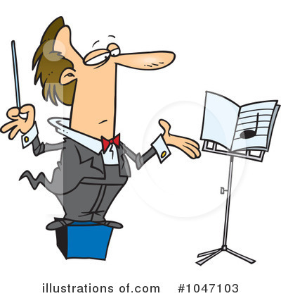 Royalty-Free (RF) Conductor Clipart Illustration by toonaday - Stock Sample #1047103