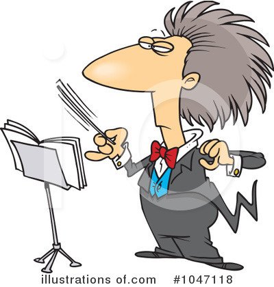 Royalty-Free (RF) Conductor Clipart Illustration by toonaday - Stock Sample #1047118