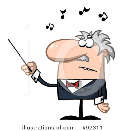Royalty-Free (RF) Conductor Clipart Illustration by Hit Toon - Stock Sample #92311