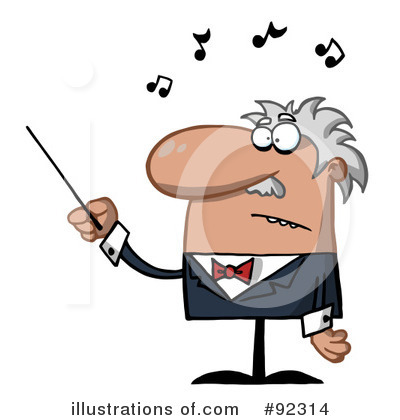 Royalty-Free (RF) Conductor Clipart Illustration by Hit Toon - Stock Sample #92314