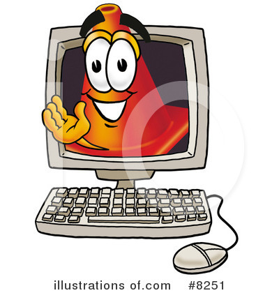 Royalty-Free (RF) Cone Clipart Illustration by Mascot Junction - Stock Sample #8251