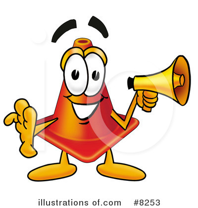 Royalty-Free (RF) Cone Clipart Illustration by Mascot Junction - Stock Sample #8253