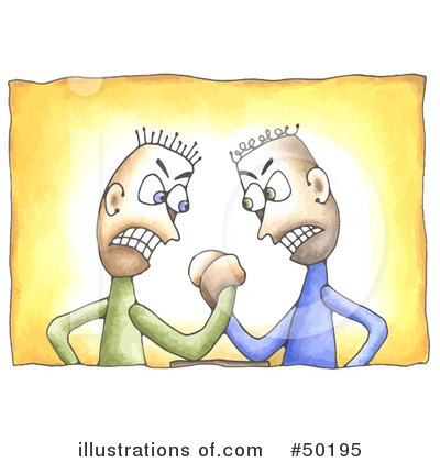 Royalty-Free (RF) Conflict Clipart Illustration by C Charley-Franzwa - Stock Sample #50195