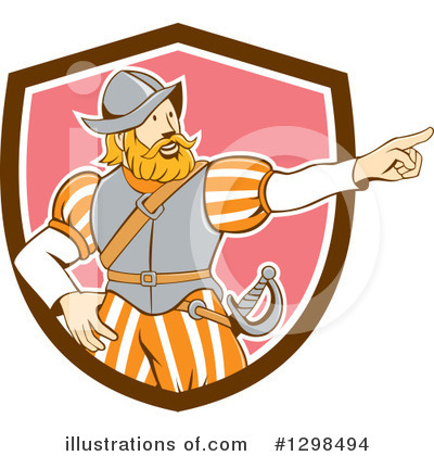 Royalty-Free (RF) Conquistador Clipart Illustration by patrimonio - Stock Sample #1298494