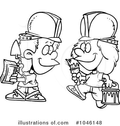 Royalty-Free (RF) Construction Clipart Illustration by toonaday - Stock Sample #1046148