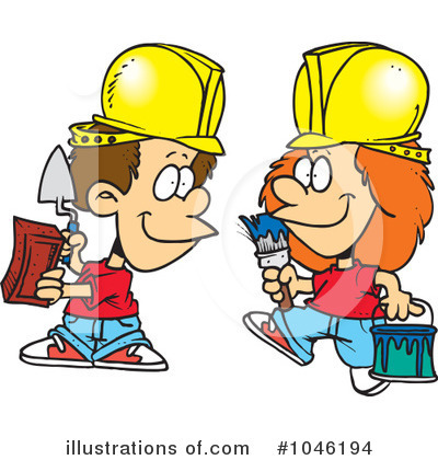Royalty-Free (RF) Construction Clipart Illustration by toonaday - Stock Sample #1046194
