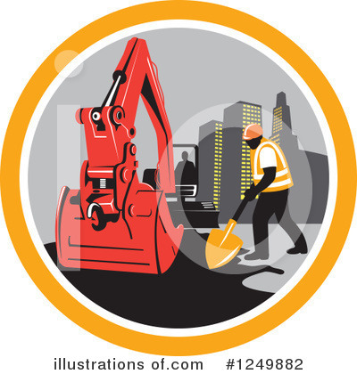 Mechanical Digger Clipart #1249882 by patrimonio