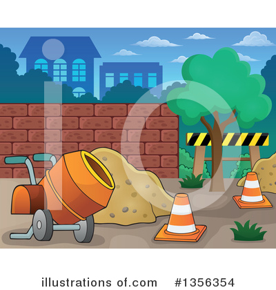 Royalty-Free (RF) Construction Clipart Illustration by visekart - Stock Sample #1356354