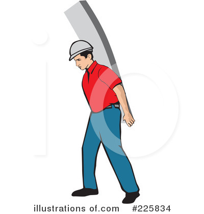Construction Worker Clipart #225834 by David Rey