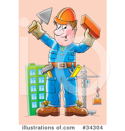 Royalty-Free (RF) Construction Clipart Illustration by Alex Bannykh - Stock Sample #34304
