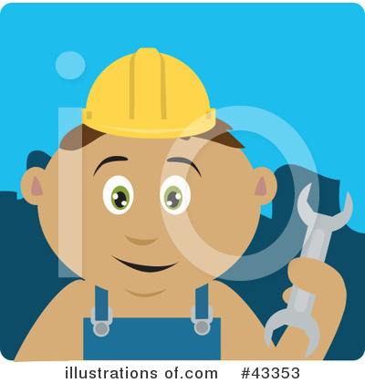 Royalty-Free (RF) Construction Clipart Illustration by Dennis Holmes Designs - Stock Sample #43353