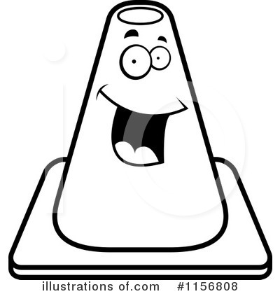 Royalty-Free (RF) Construction Cone Clipart Illustration by Cory Thoman - Stock Sample #1156808