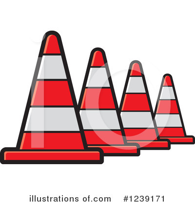 Royalty-Free (RF) Construction Cone Clipart Illustration by Lal Perera - Stock Sample #1239171