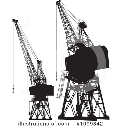 Royalty-Free (RF) Construction Crane Clipart Illustration by Any Vector - Stock Sample #1099842