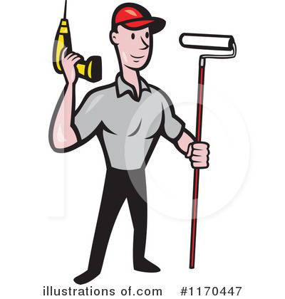 Royalty-Free (RF) Construction Worker Clipart Illustration by patrimonio - Stock Sample #1170447