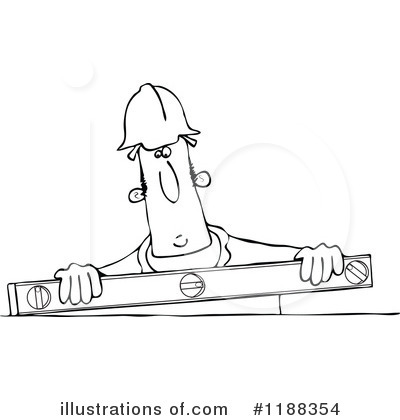 Royalty-Free (RF) Construction Worker Clipart Illustration by djart - Stock Sample #1188354
