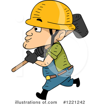 Royalty-Free (RF) Construction Worker Clipart Illustration by BNP Design Studio - Stock Sample #1221242
