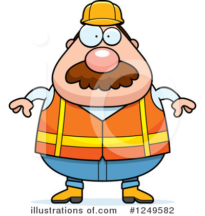 Royalty-Free (RF) Construction Worker Clipart Illustration by Cory Thoman - Stock Sample #1249582