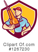 Construction Worker Clipart #1267230 by patrimonio