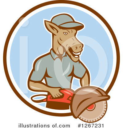 Royalty-Free (RF) Construction Worker Clipart Illustration by patrimonio - Stock Sample #1267231