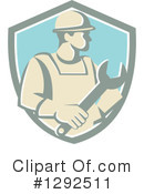 Construction Worker Clipart #1292511 by patrimonio