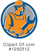 Construction Worker Clipart #1292512 by patrimonio