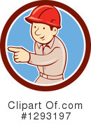 Construction Worker Clipart #1293197 by patrimonio