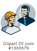 Construction Worker Clipart #1300679 by patrimonio