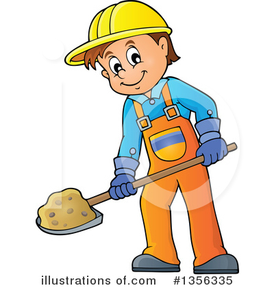 Construction Worker Clipart #1356335 by visekart