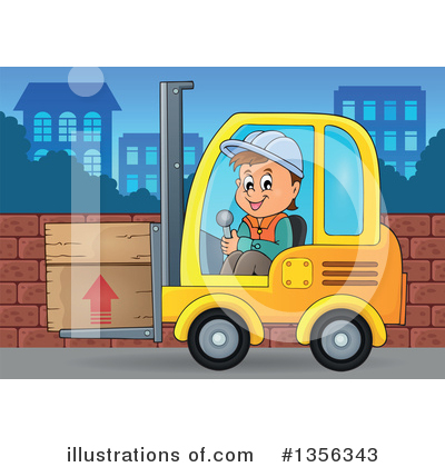 Royalty-Free (RF) Construction Worker Clipart Illustration by visekart - Stock Sample #1356343