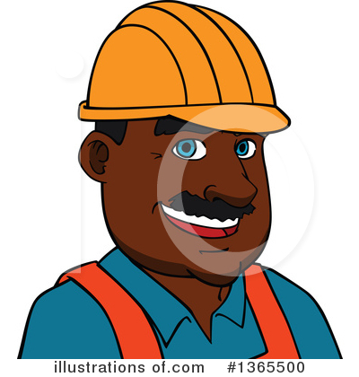 Construction Worker Clipart #1365500 by Vector Tradition SM