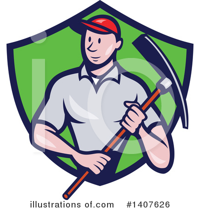 Royalty-Free (RF) Construction Worker Clipart Illustration by patrimonio - Stock Sample #1407626