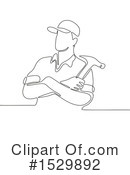 Construction Worker Clipart #1529892 by patrimonio