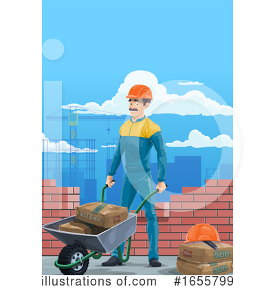 Construction Worker Clipart #1655799 by Vector Tradition SM