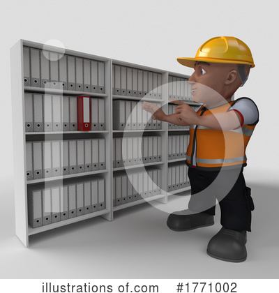 Royalty-Free (RF) Construction Worker Clipart Illustration by KJ Pargeter - Stock Sample #1771002