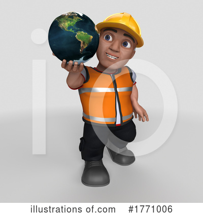 Royalty-Free (RF) Construction Worker Clipart Illustration by KJ Pargeter - Stock Sample #1771006