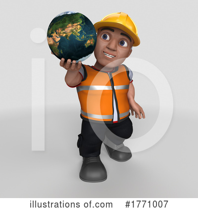 Royalty-Free (RF) Construction Worker Clipart Illustration by KJ Pargeter - Stock Sample #1771007