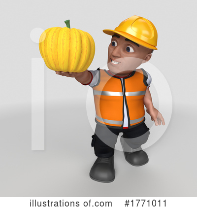 Royalty-Free (RF) Construction Worker Clipart Illustration by KJ Pargeter - Stock Sample #1771011